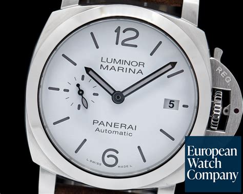 Panerai Luminor Marina Quaranta Stainless Steel 40mm White Dial.